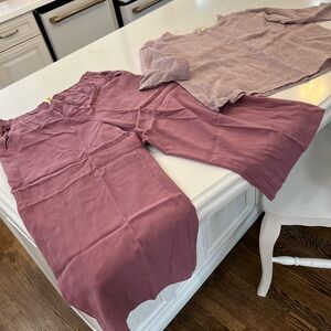 J. Jill Mauve Ankle Pants and Top Set